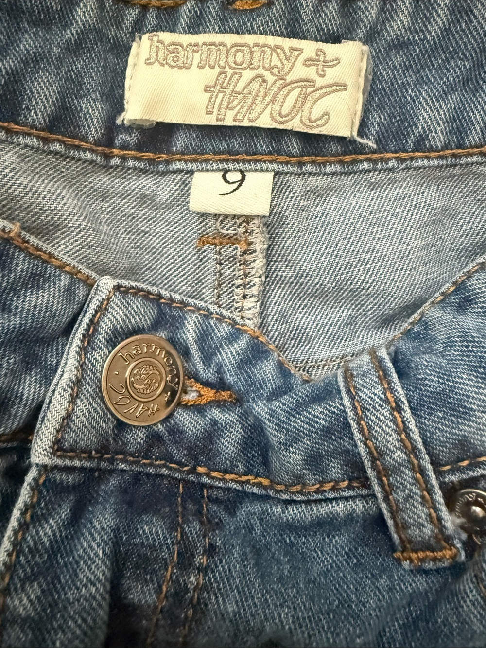 Distressed Light Blue Straight-Leg Jeans - Picture 4 of 5